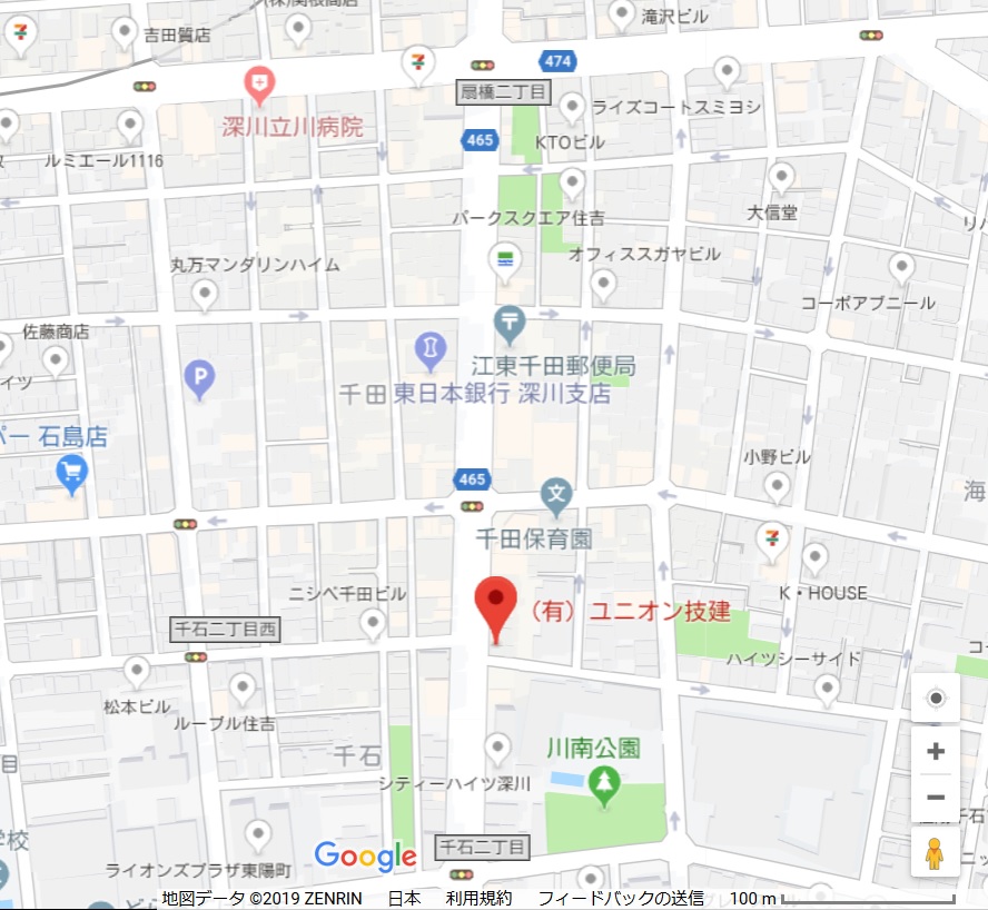 ユニオン技建Google地図